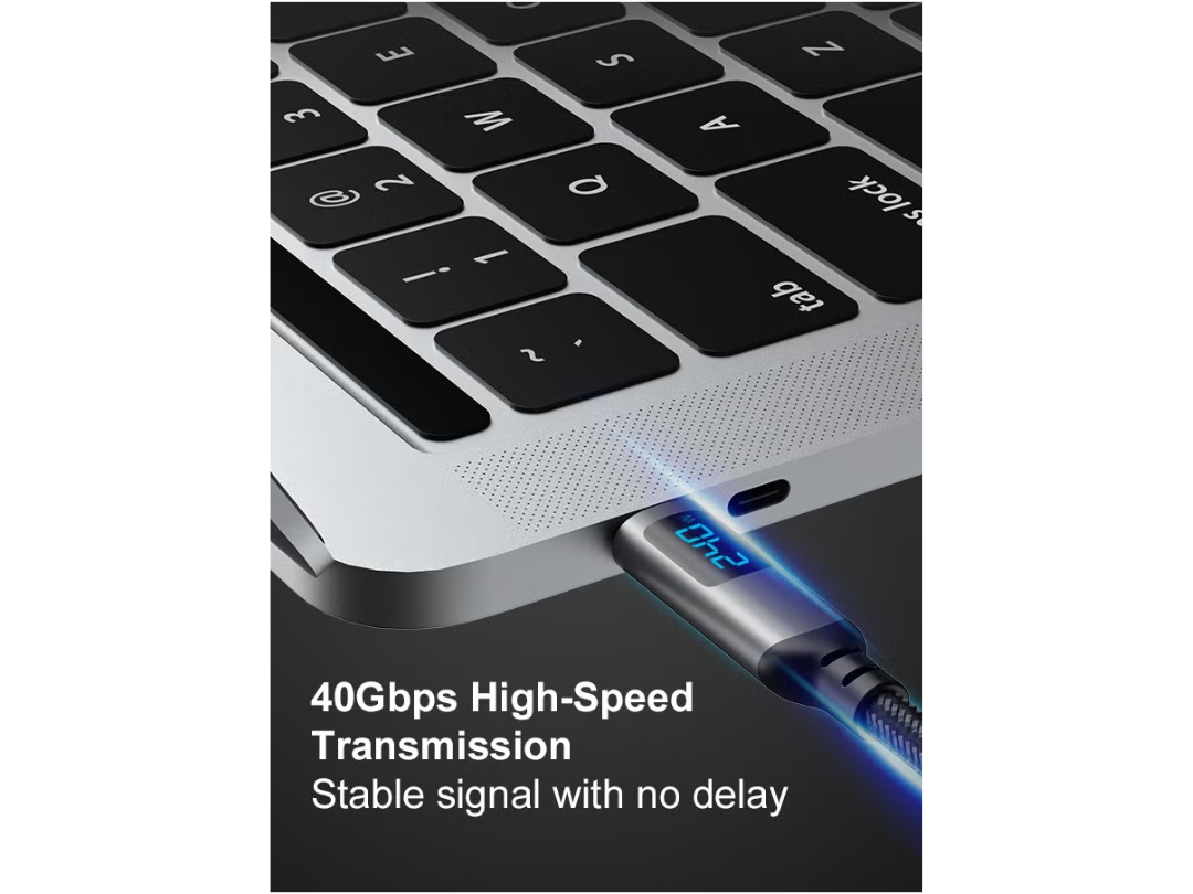 URTECH 240W USB4 Cable with LED Display | Same Day Delivery Qatar URTECH 240W USB4 Cable with LED Display | Same Day Delivery Qatar